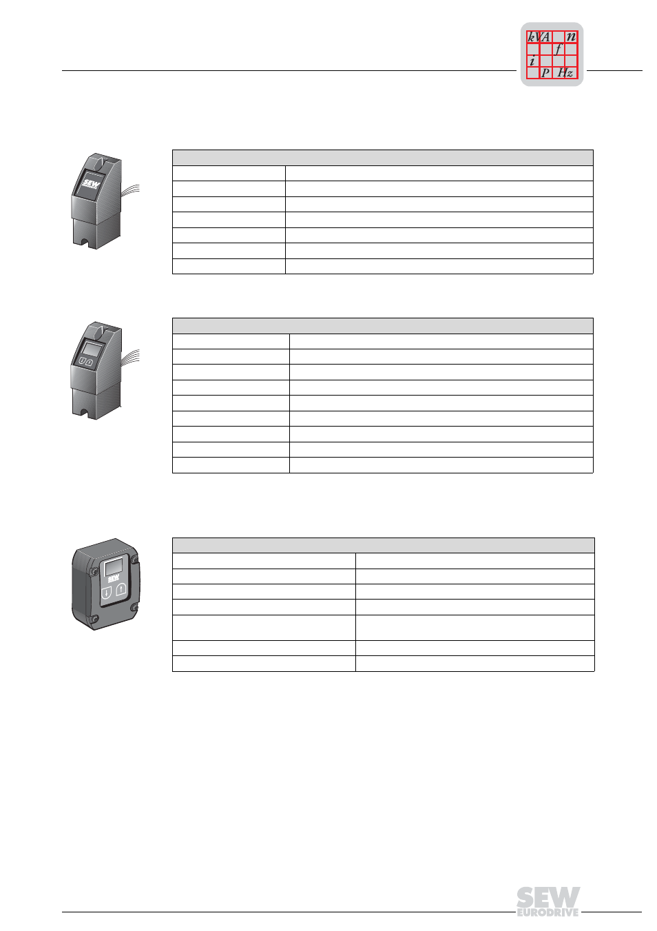 3 technical data of options, Mlu11a, Mlg11a | Mbg11a | Metalfab SEW Eurodrive MOVIMOT MM..C User Manual | Page 151 / 168