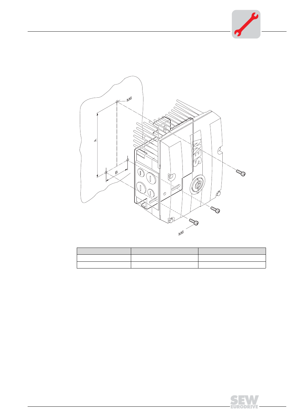 Mounting movimot, Inverter with option p2.a close to the motor | Metalfab SEW Eurodrive MOVIMOT MM..C User Manual | Page 19 / 168
