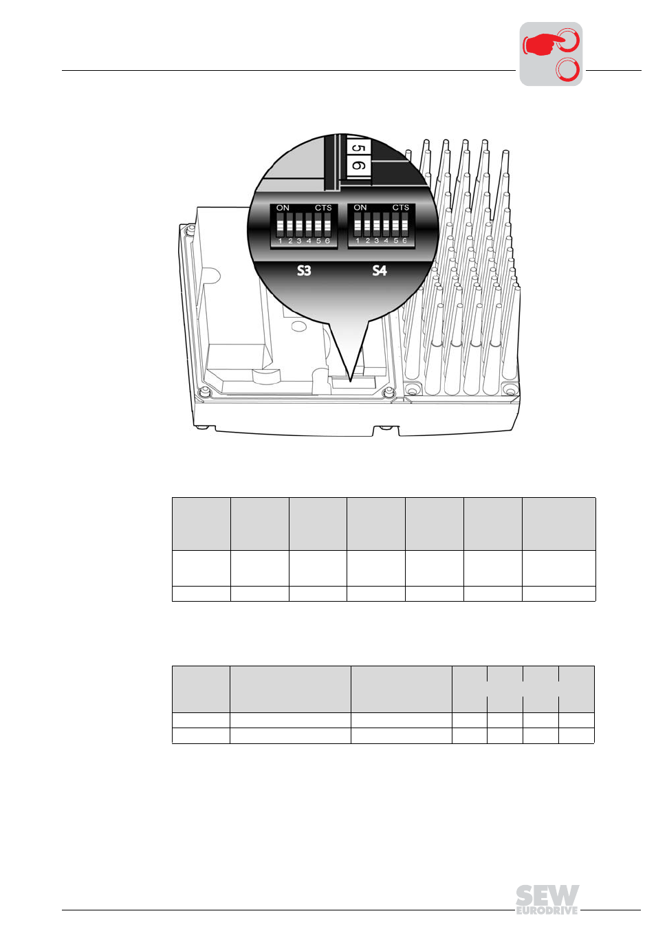 Dip switches s3 and s4 | Metalfab SEW Eurodrive MOVIMOT MM..C User Manual | Page 91 / 168