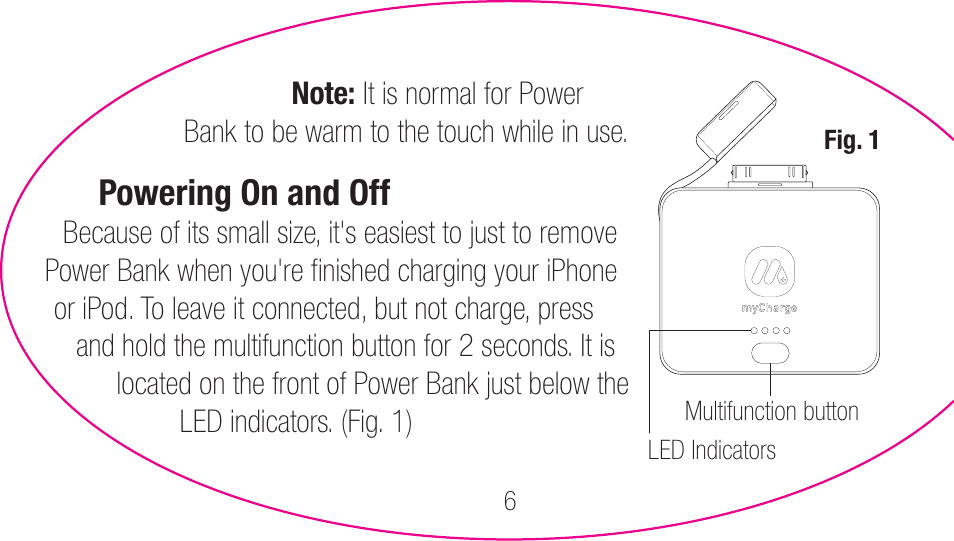 myCharge Portable Power Bank 1200 RFAM-0001 User Manual | Page 6 / 84