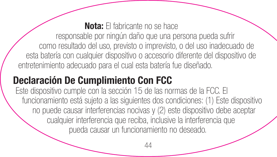 myCharge Portable Power Bank 2000 RFAM-0003 User Manual | Page 44 / 84