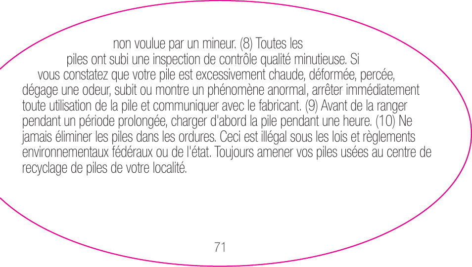 myCharge Portable Power Bank 2000 RFAM-0003 User Manual | Page 71 / 84