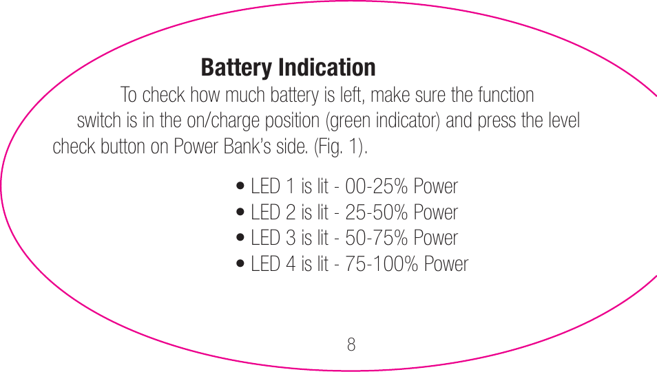 myCharge Portable Power Bank 2000 RFAM-0003 User Manual | Page 8 / 84