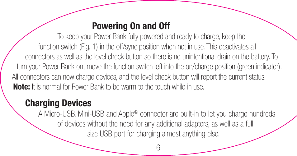 myCharge Portable Power Bank 6000 RFAM-0007 User Manual | Page 6 / 80