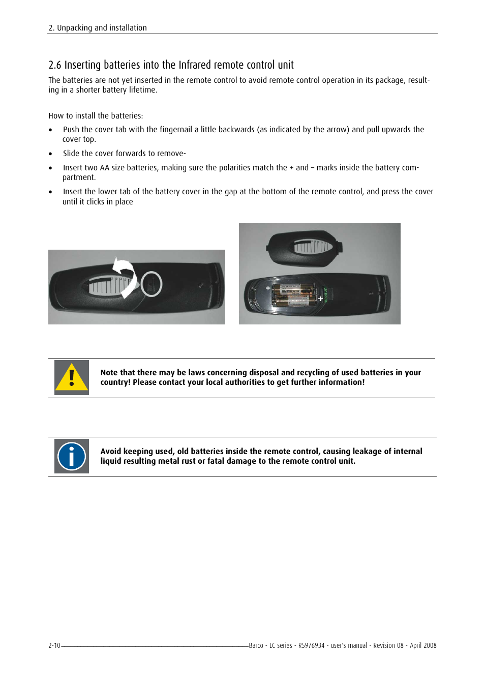 Barco R5976934 User Manual | Page 32 / 144