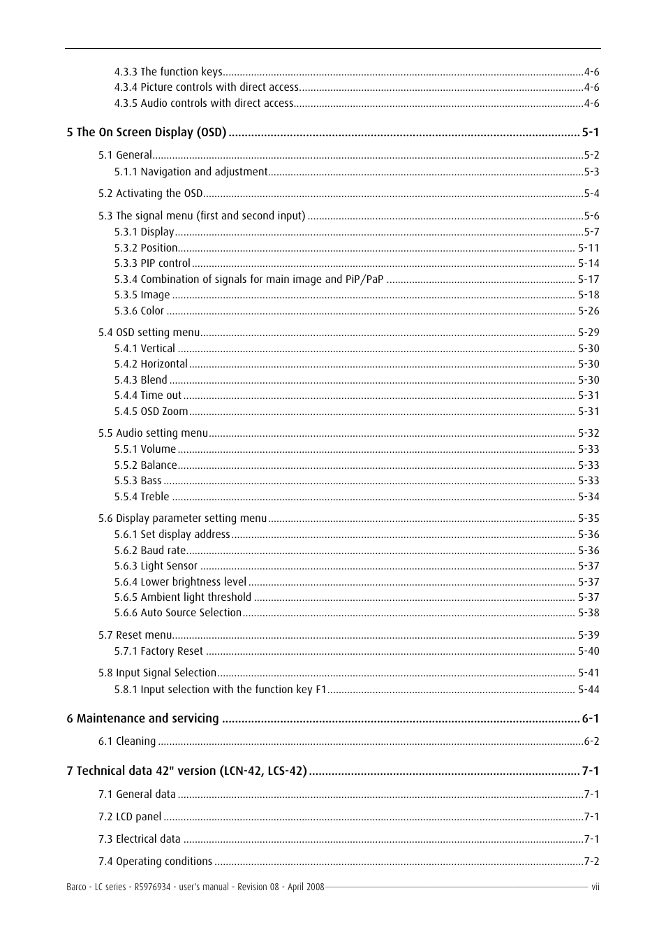 Barco R5976934 User Manual | Page 9 / 144