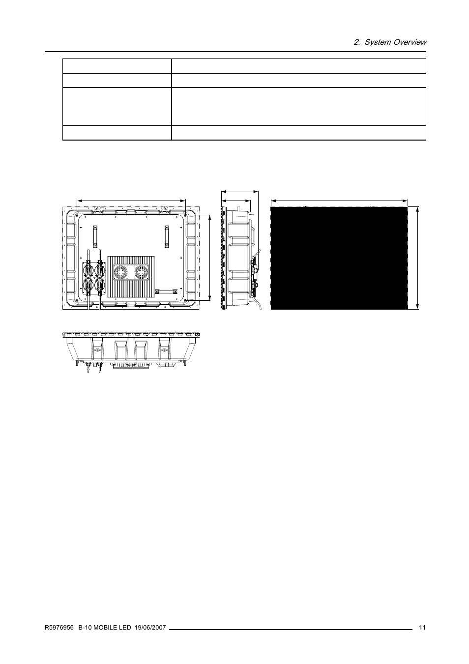 3 dimensions slite xp tile, 4 slite tile input/output ports, Dimensions slite xp tile | Slite tile input/output ports | Barco R9855510 User Manual | Page 15 / 47