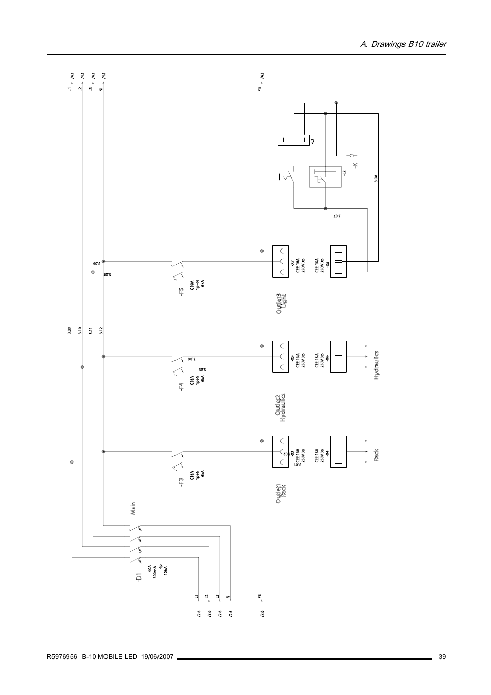 A. drawings b10 trailer | Barco R9855510 User Manual | Page 43 / 47