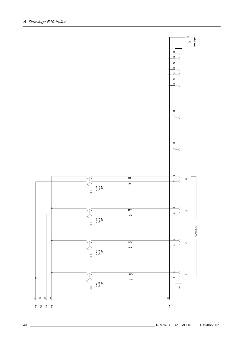 A. drawings b10 trailer | Barco R9855510 User Manual | Page 44 / 47