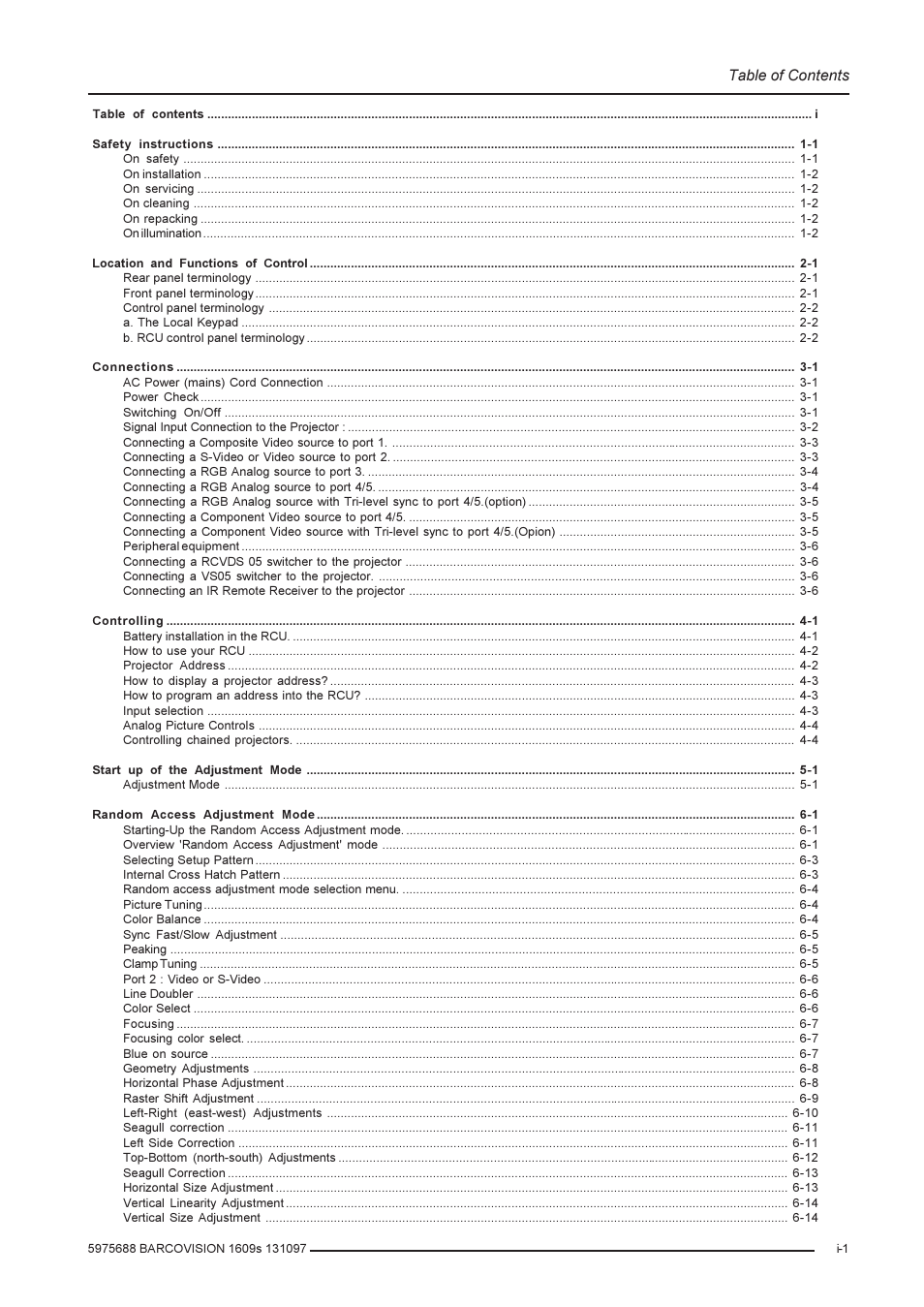 Barco R9002240 User Manual | Page 5 / 59