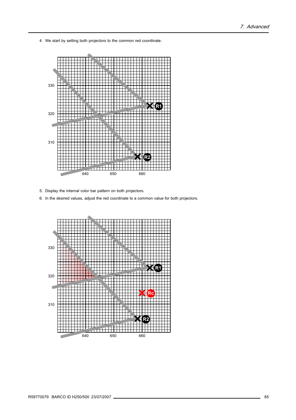 Advanced | Barco R9010570 User Manual | Page 89 / 106
