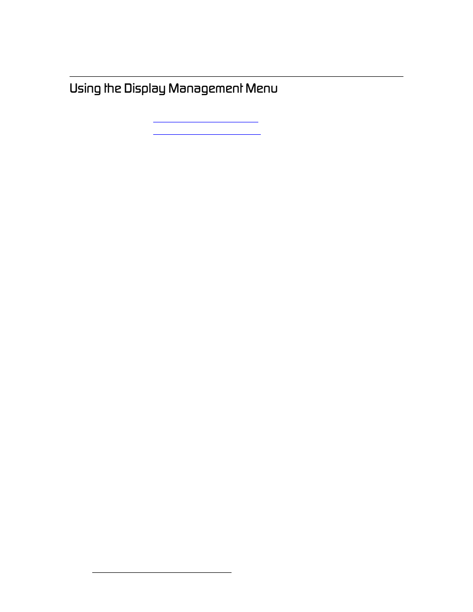 Using the display management menu, Using the display, Management menu | Secti, Sect, Rëáåö=íüé=aáëéä~ó=j~е~цйгйен=jéåì | Barco DX-700 User Manual | Page 124 / 230