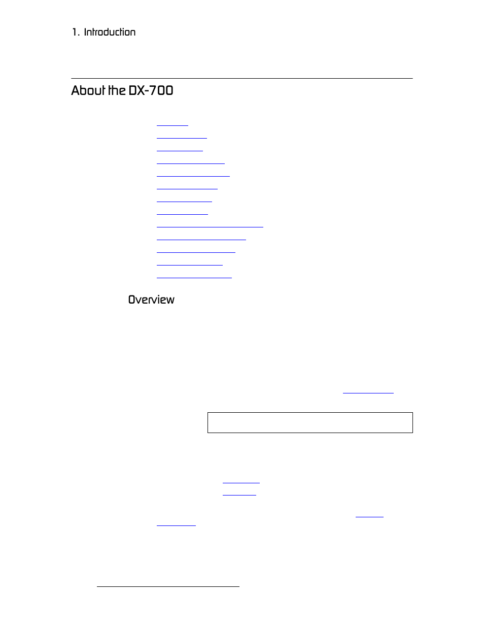 About the dx-700, Overview, Дзмн=ньй=aujtmm | Lîéêîáéï, Nk==fåíêççìåíáçå | Barco DX-700 User Manual | Page 16 / 230