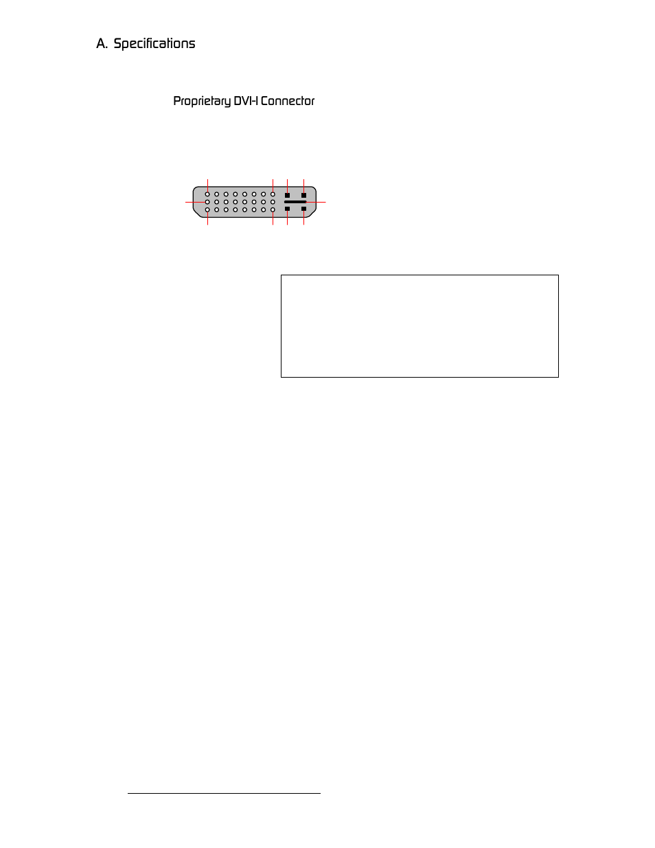 Proprietary dvi-i connector, Sect, K==pééåáñáå~нбзел | Mêçéêáéí~êó=asfjf=`зеейензк | Barco DX-700 User Manual | Page 182 / 230