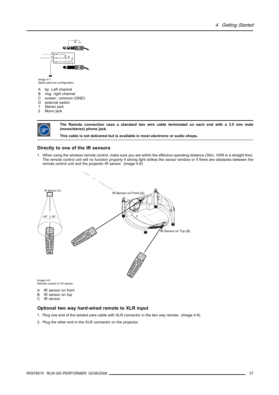 Barco RLM G5I PERFORMER R9010320 User Manual | Page 39 / 150