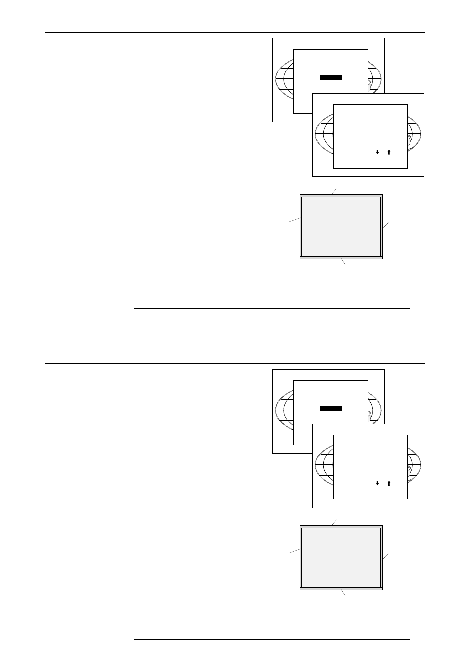 Random access adjustment mode, Blanking, Enter | Barco R9001330 User Manual | Page 84 / 131