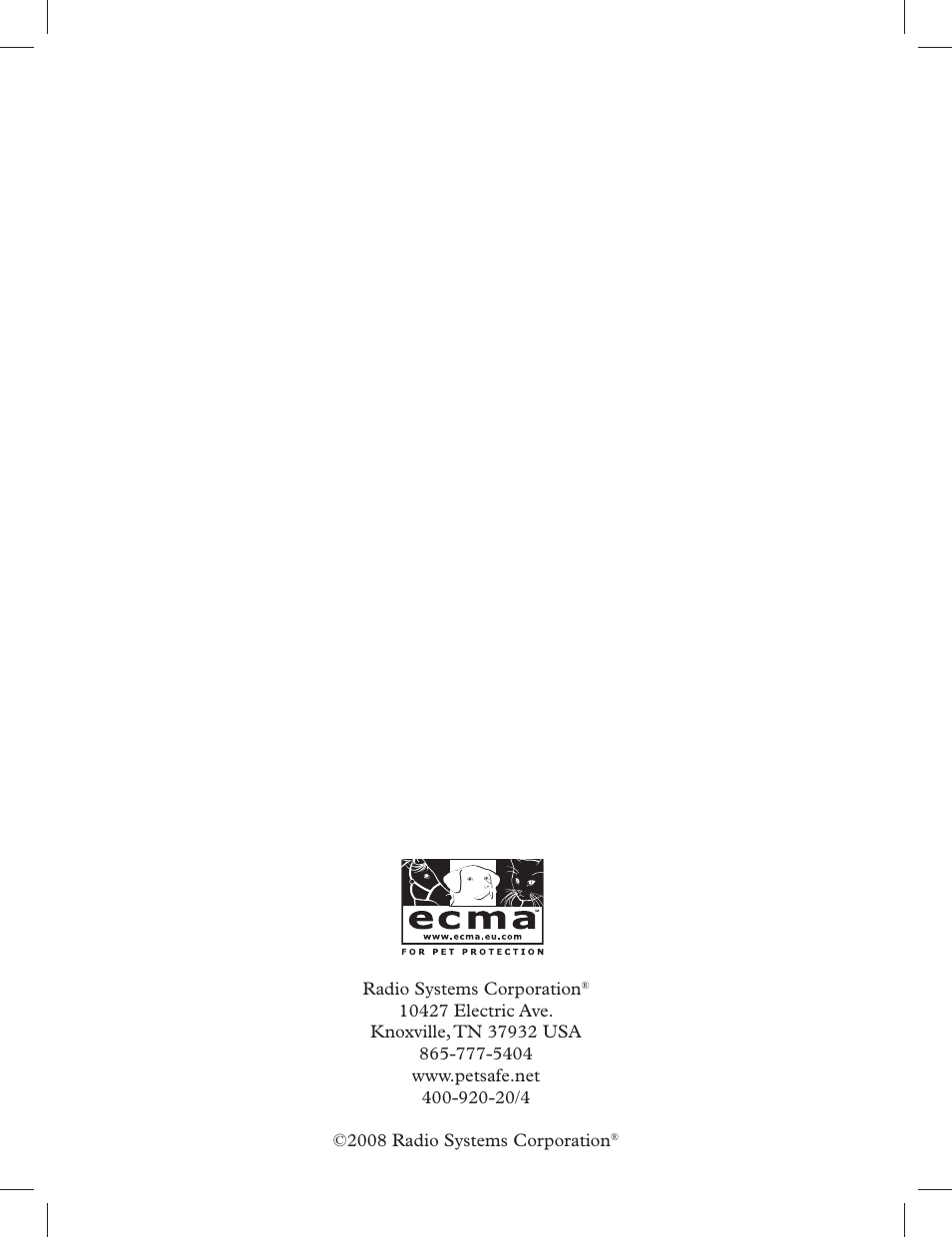 Petsafe 275 m Deluxe Remote Spray Trainer User Manual | Page 116 / 116
