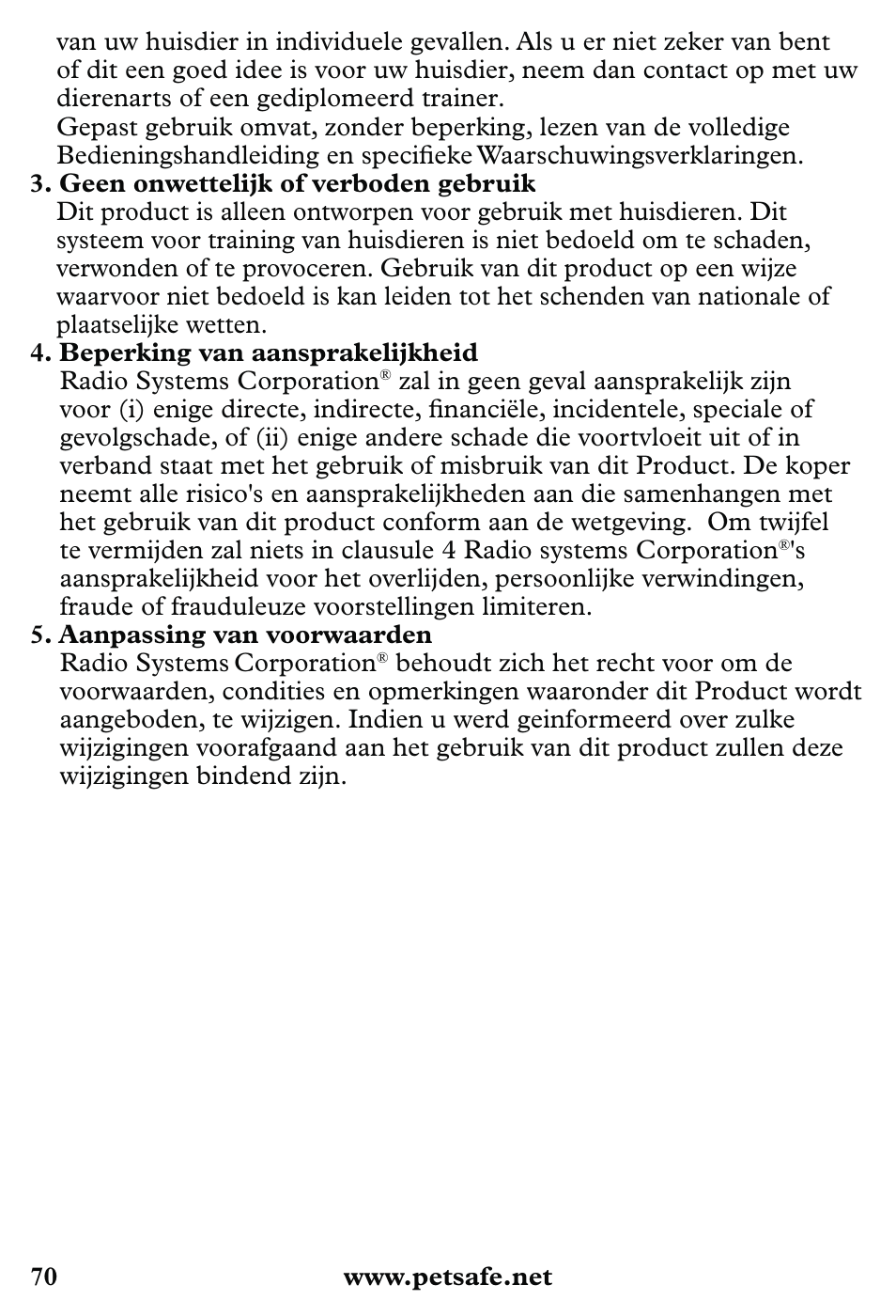 Petsafe 350 m Little Dog Deluxe Remote Trainer User Manual | Page 70 / 164