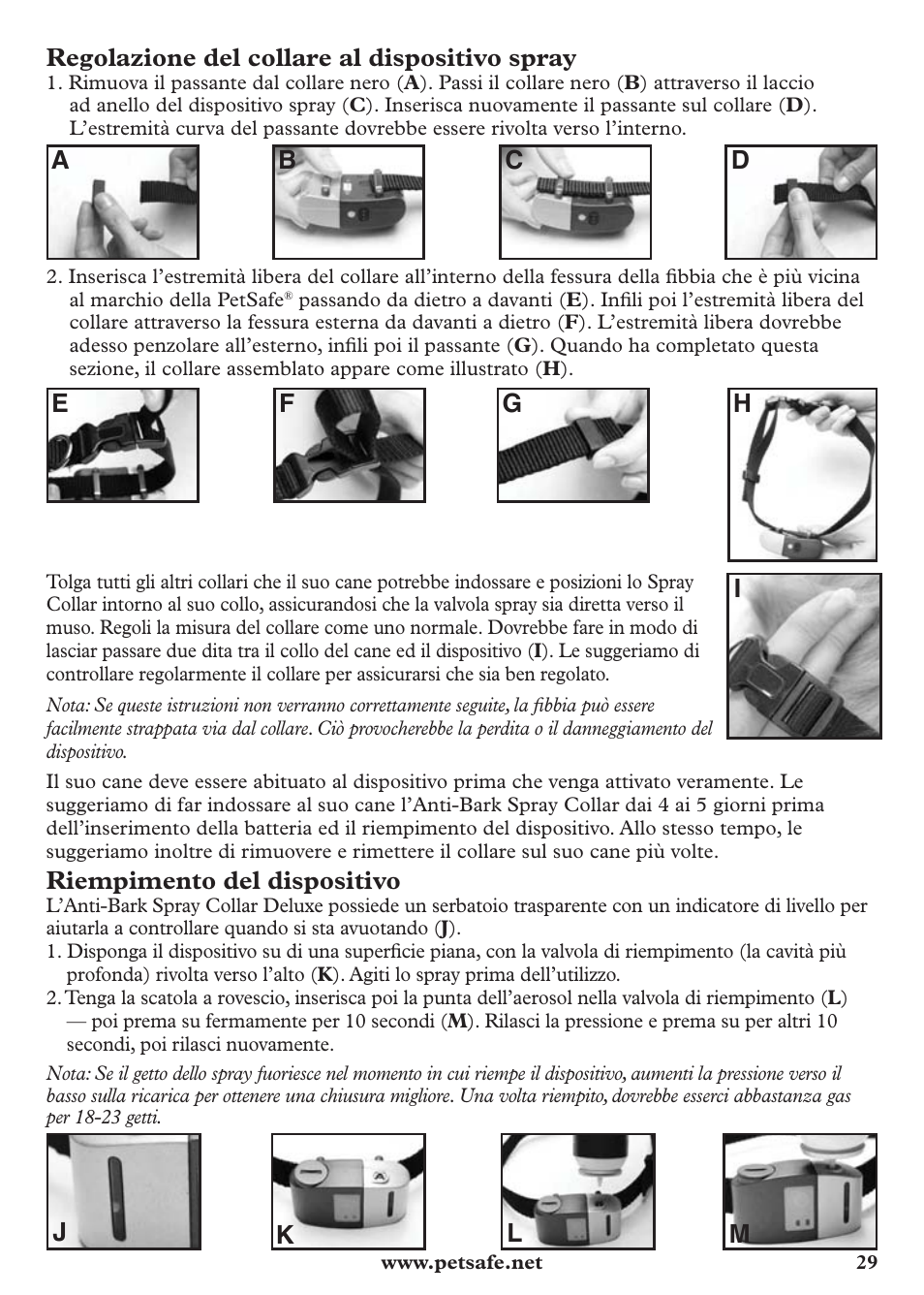 Petsafe Anti-Bark Spray Collar User Manual | Page 29 / 44
