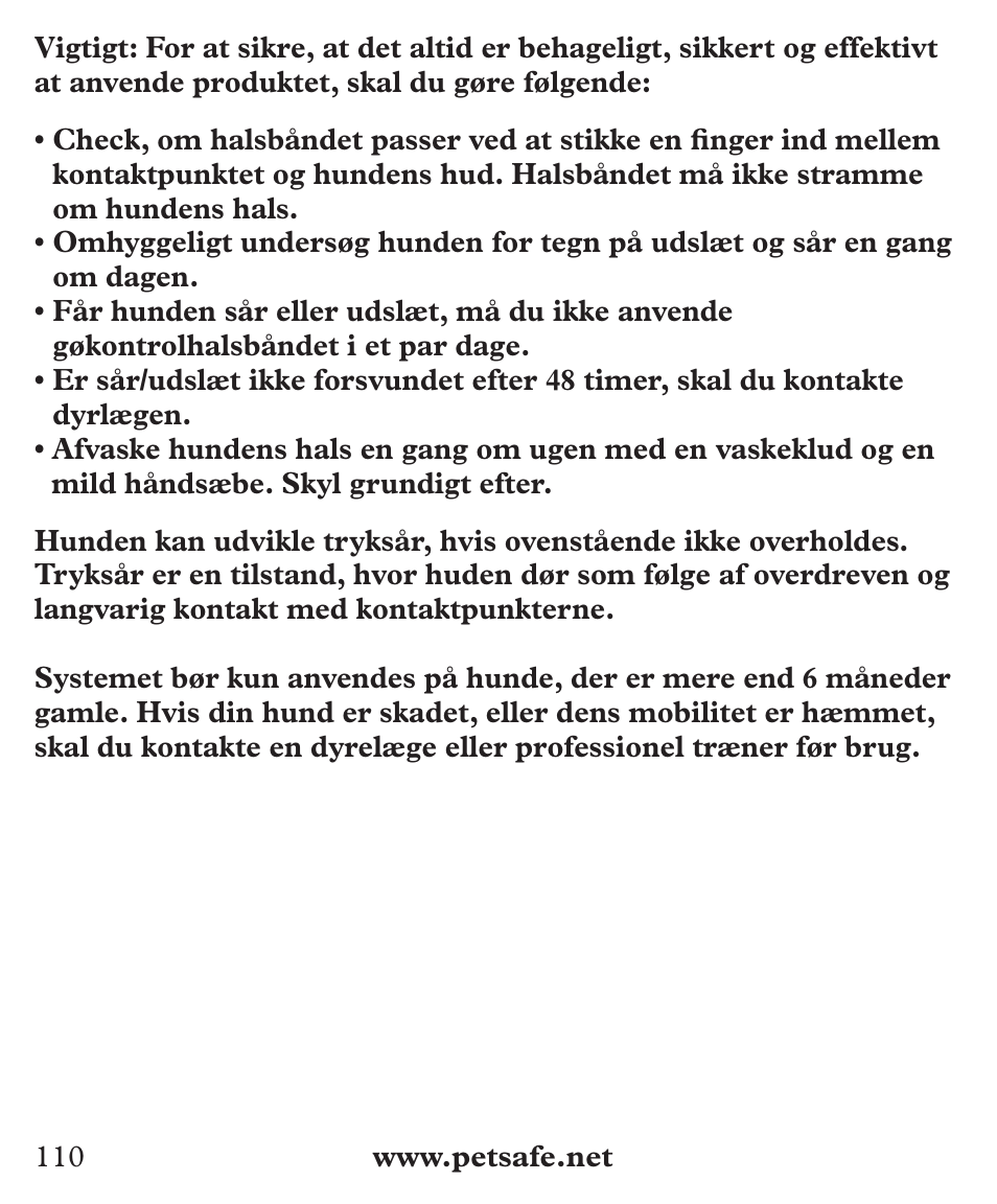 Petsafe Deluxe Big Dog Bark Control User Manual | Page 110 / 120