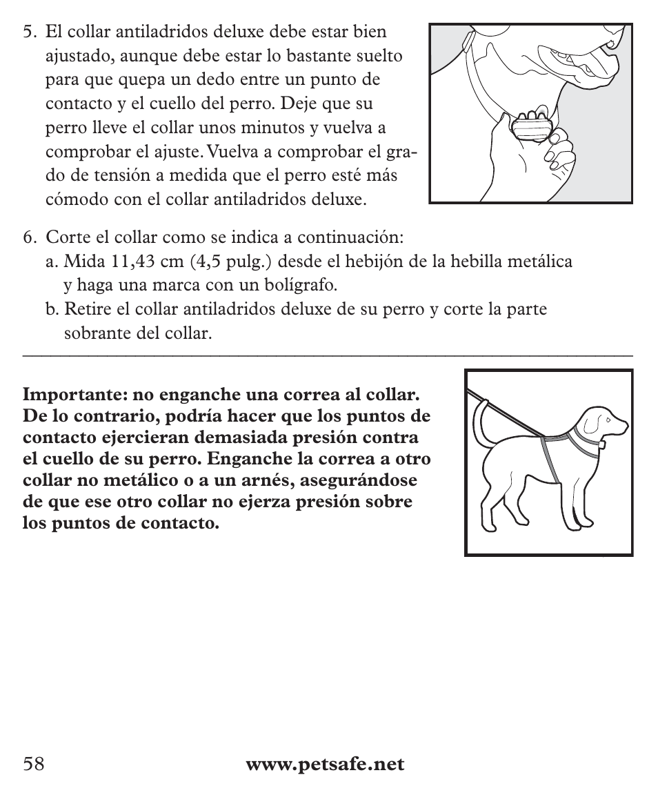 Petsafe Deluxe Big Dog Bark Control User Manual | Page 58 / 120
