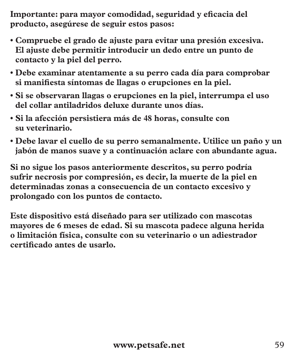 Petsafe Deluxe Big Dog Bark Control User Manual | Page 59 / 120