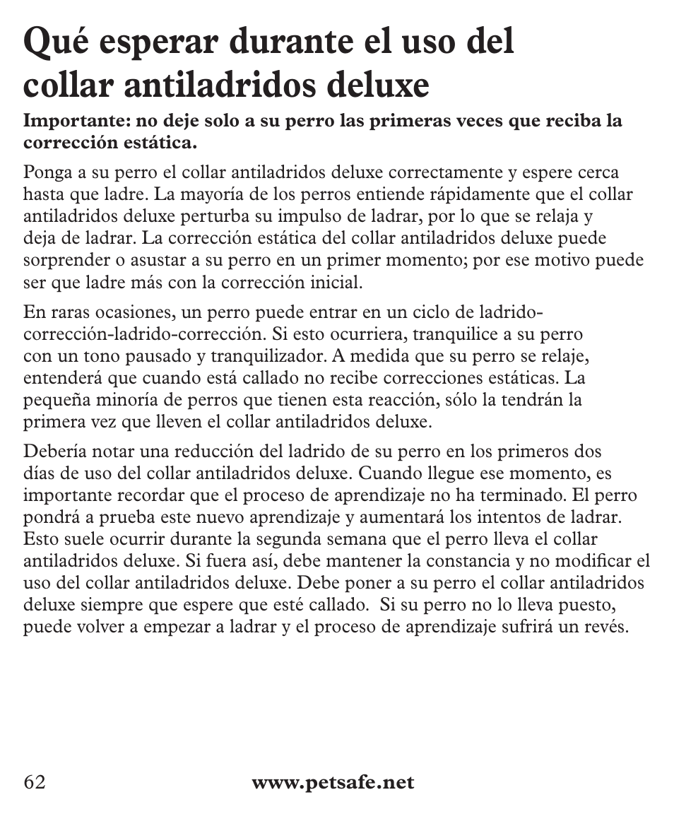 Petsafe Deluxe Big Dog Bark Control User Manual | Page 62 / 120