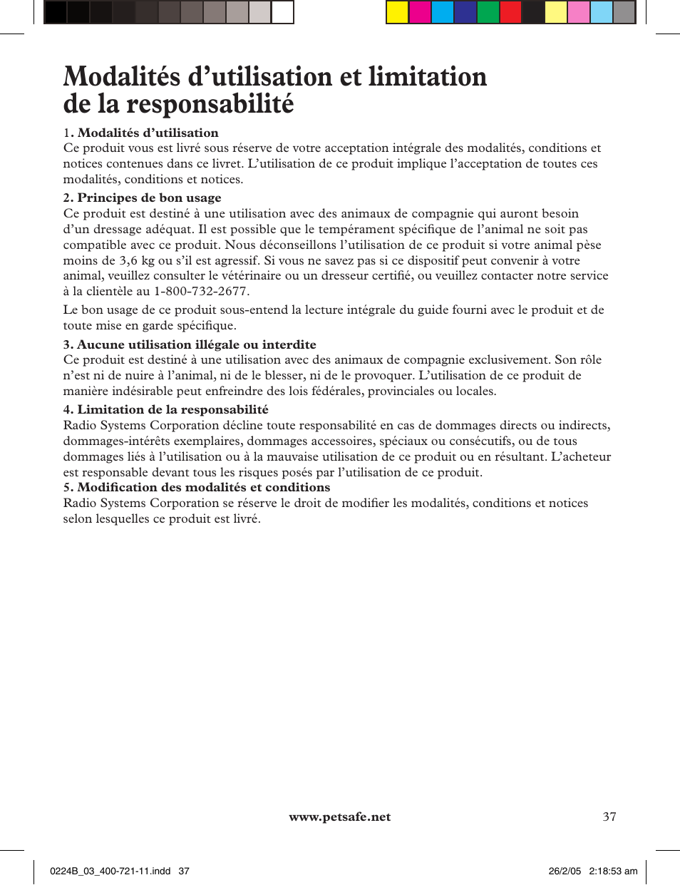 Petsafe Deluxe Big Dog Remote Trainer User Manual | Page 37 / 56