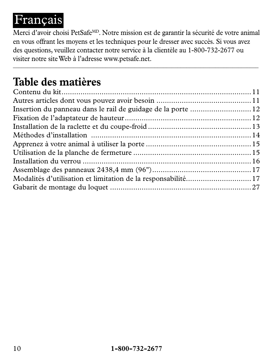Petsafe Deluxe Patio Panel Pet Door User Manual | Page 10 / 28