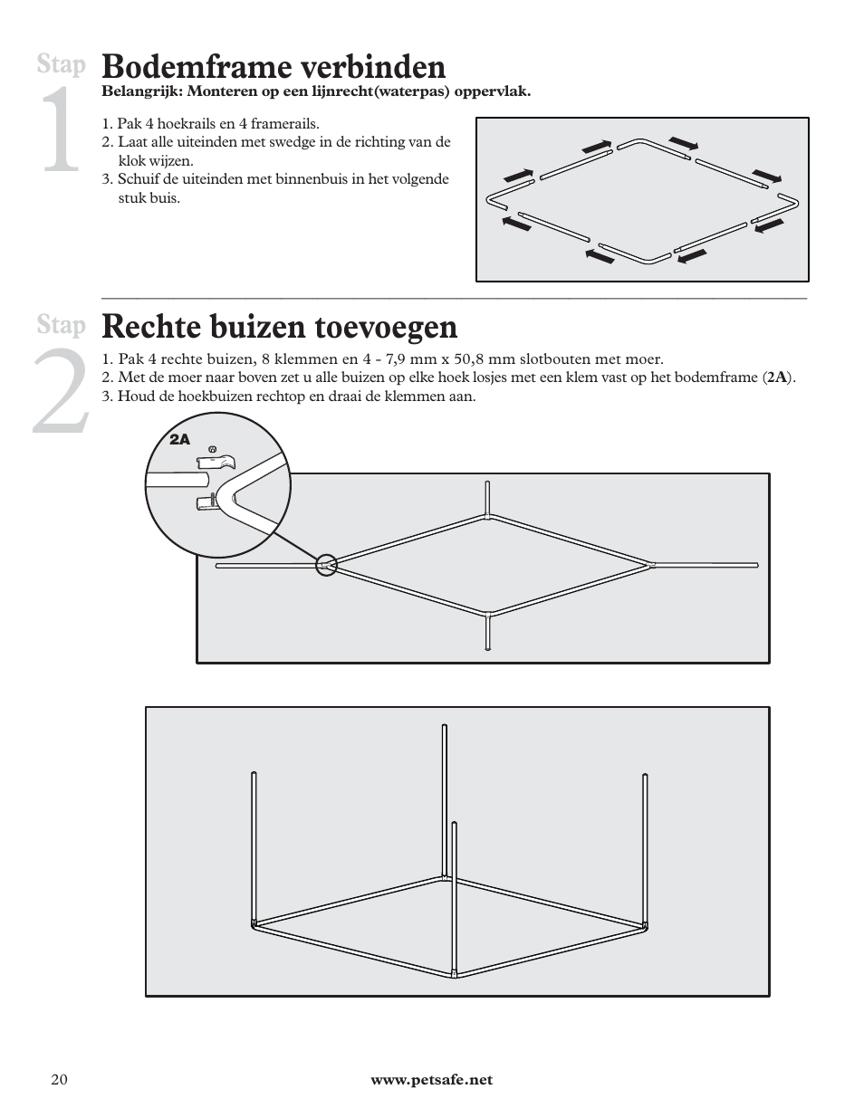 Petsafe DIY Dog Kennel - 2.29 m (W) x 2.29 m (D) x 1.22 m (H) User Manual | Page 20 / 52