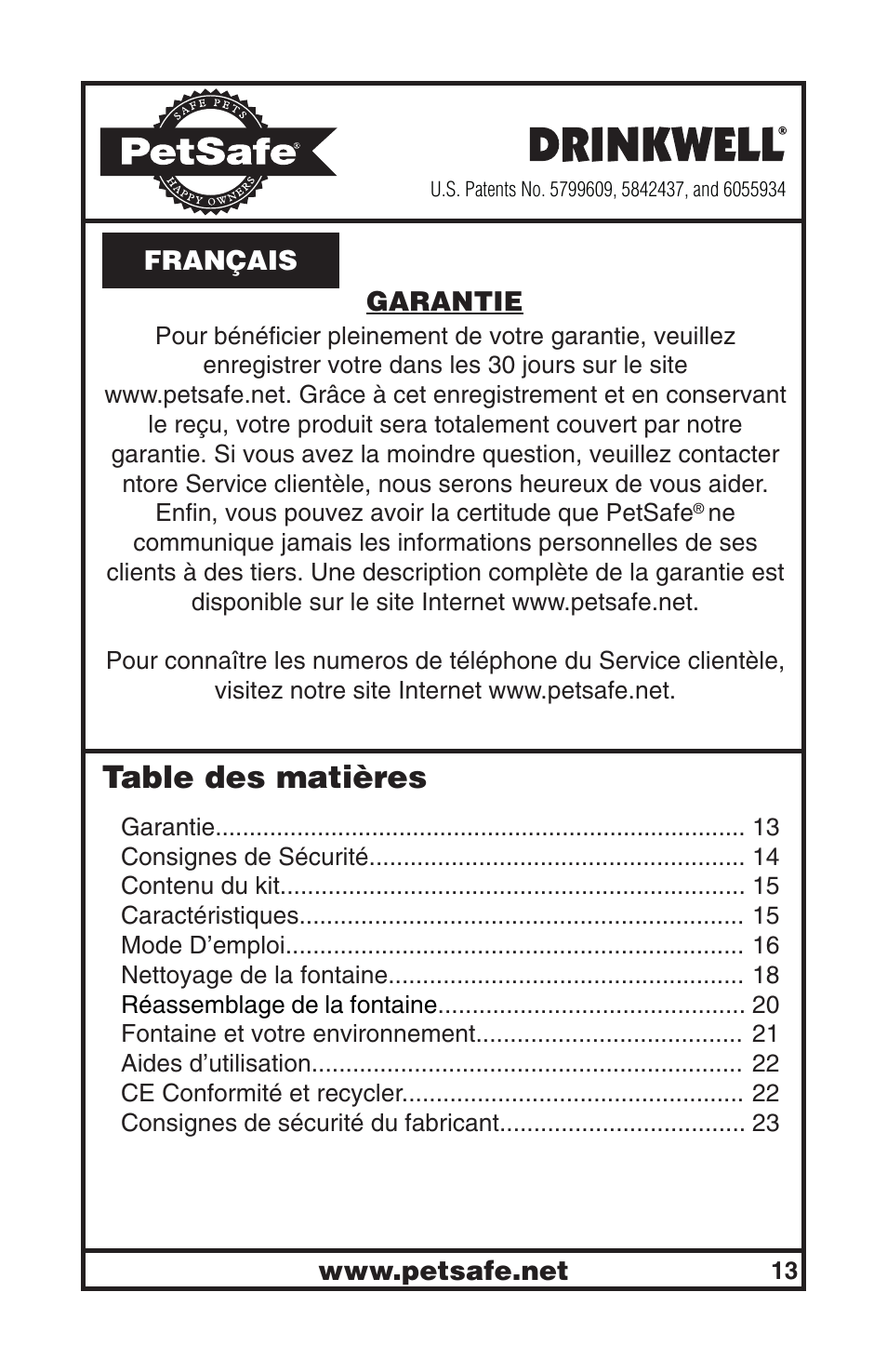 Petsafe Drinkwell® Big Dog Pet Fountain User Manual | Page 13 / 67