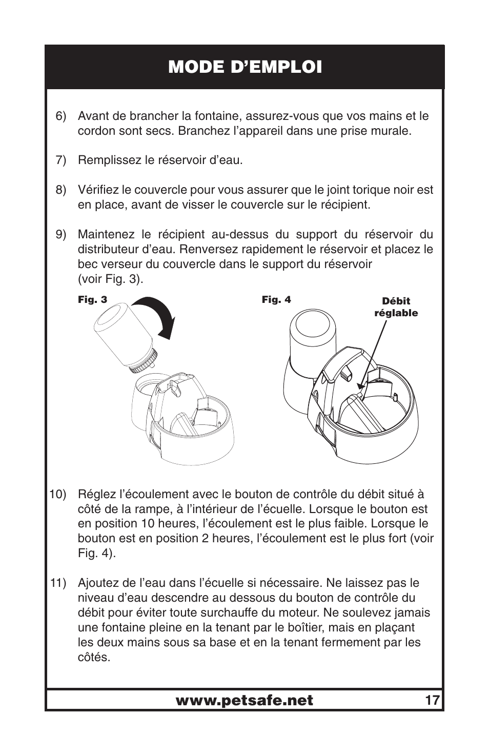 Mode d’emploi | Petsafe Drinkwell® Big Dog Pet Fountain User Manual | Page 17 / 67