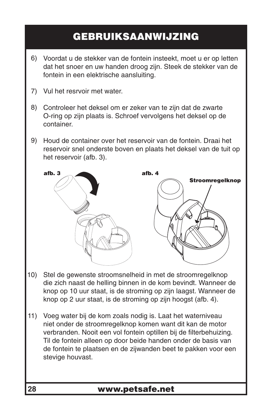Gebruiksaanwijzing | Petsafe Drinkwell® Big Dog Pet Fountain User Manual | Page 28 / 67