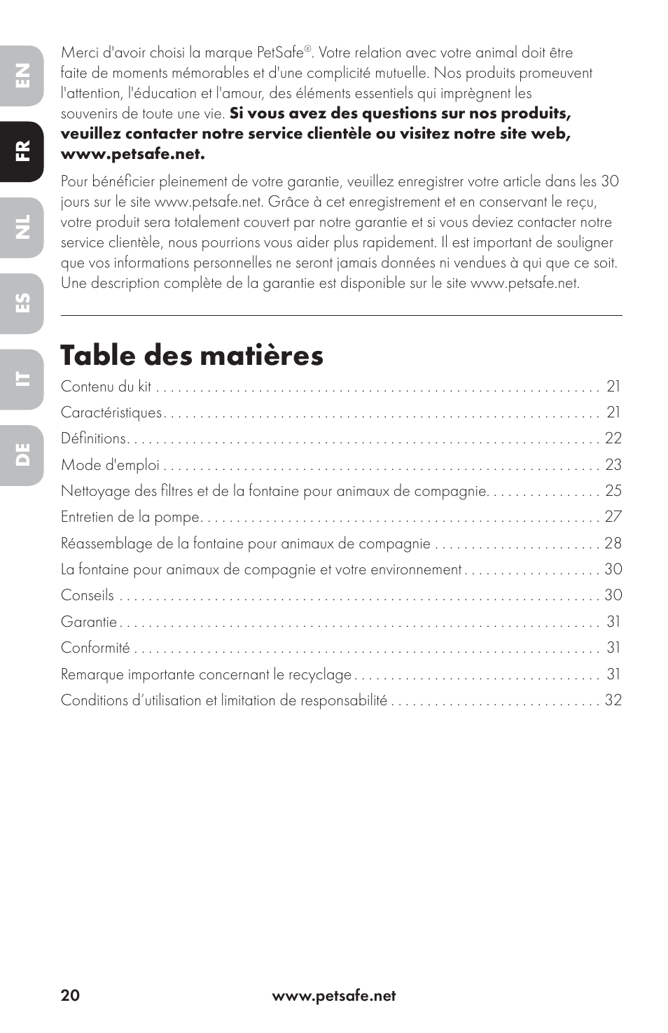 Petsafe Drinkwell® Ceramic Avalon Pet Fountain User Manual | Page 20 / 96