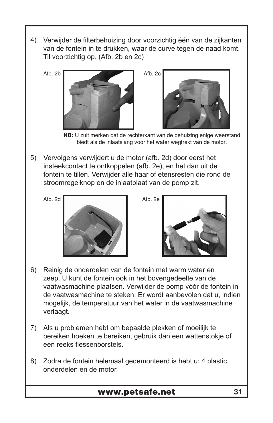 Petsafe Drinkwell® Mini Pet Fountain User Manual | Page 31 / 73