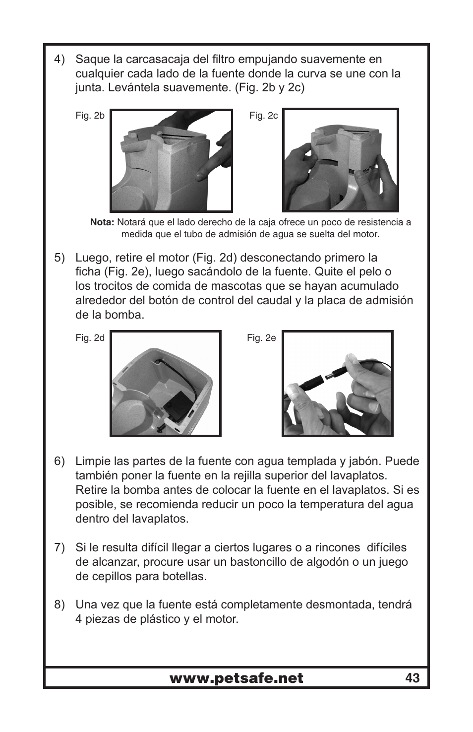 Petsafe Drinkwell® Mini Pet Fountain User Manual | Page 43 / 73