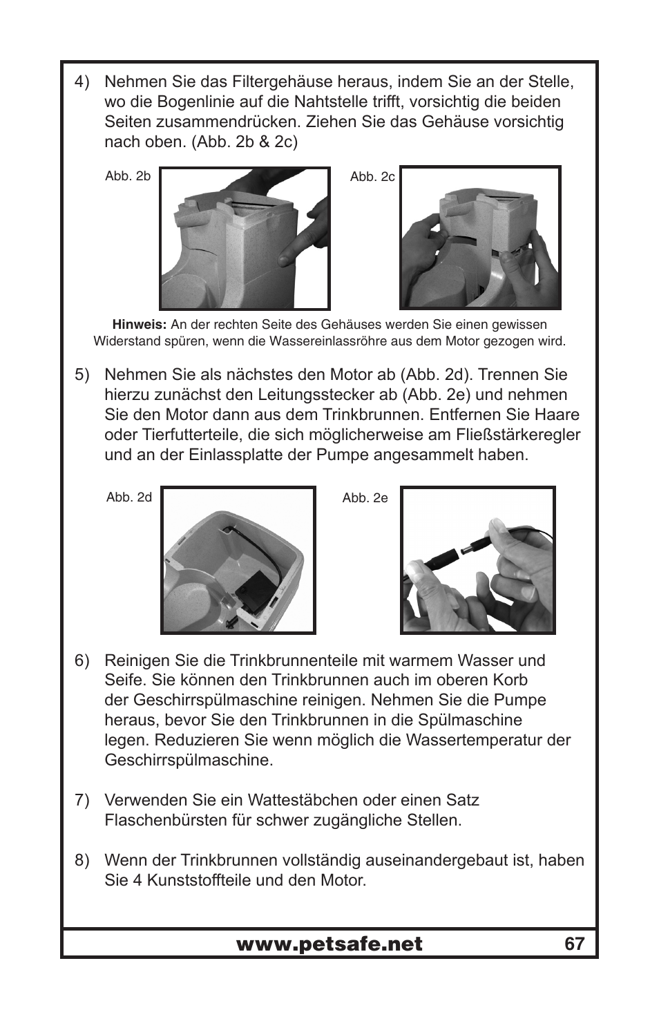 Petsafe Drinkwell® Mini Pet Fountain User Manual | Page 67 / 73