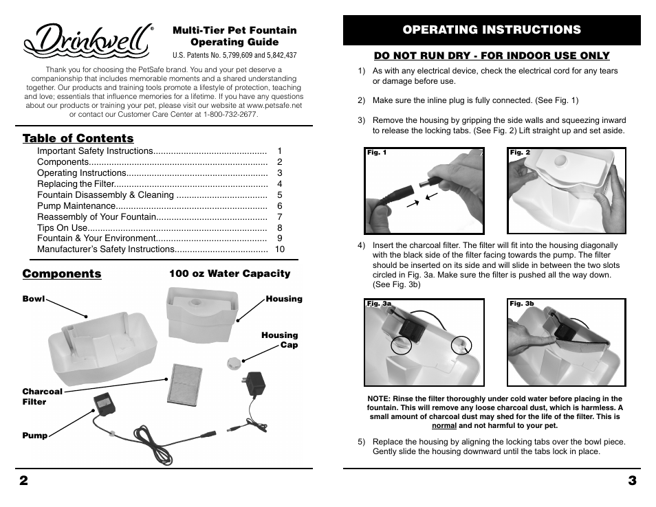 Petsafe Drinkwell® Multi-Tier Pet Fountain User Manual | Page 2 / 6