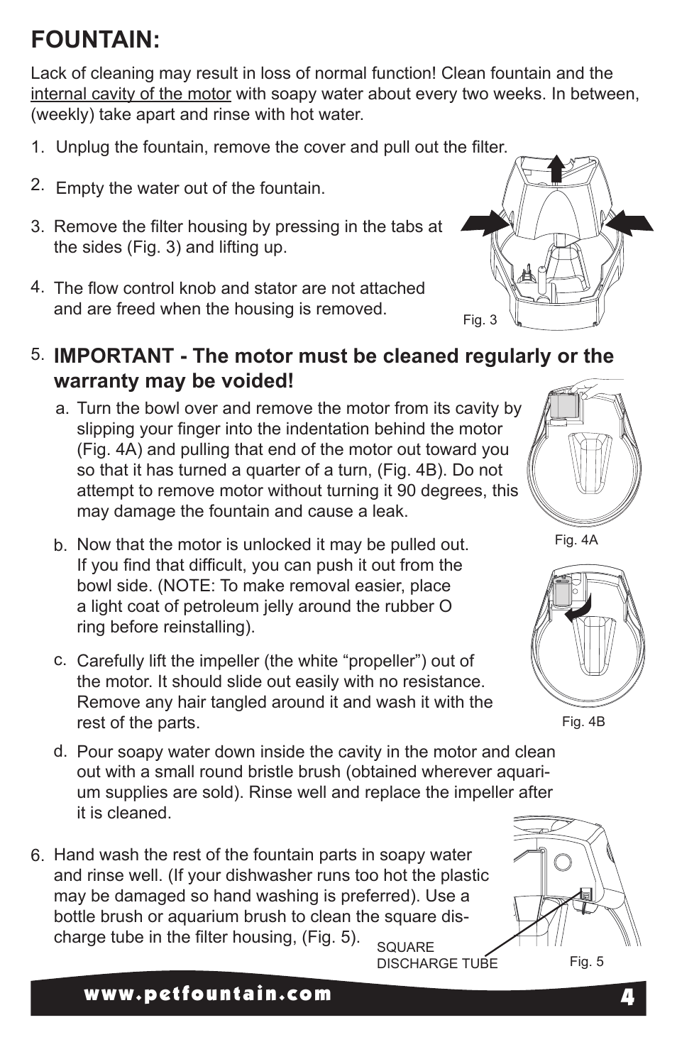 Fountain | Petsafe Drinkwell® Original Pet Fountain User Manual | Page 4 / 8