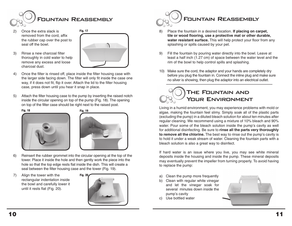 Fountain reassembly | Petsafe Drinkwell® Pagoda Fountain User Manual | Page 6 / 7
