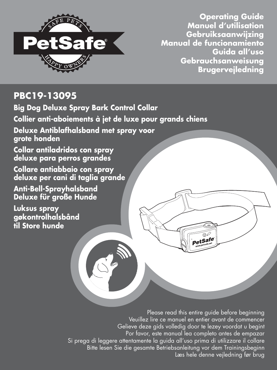 Petsafe Elite Big Dog Spray Bark Control User Manual | 102 pages