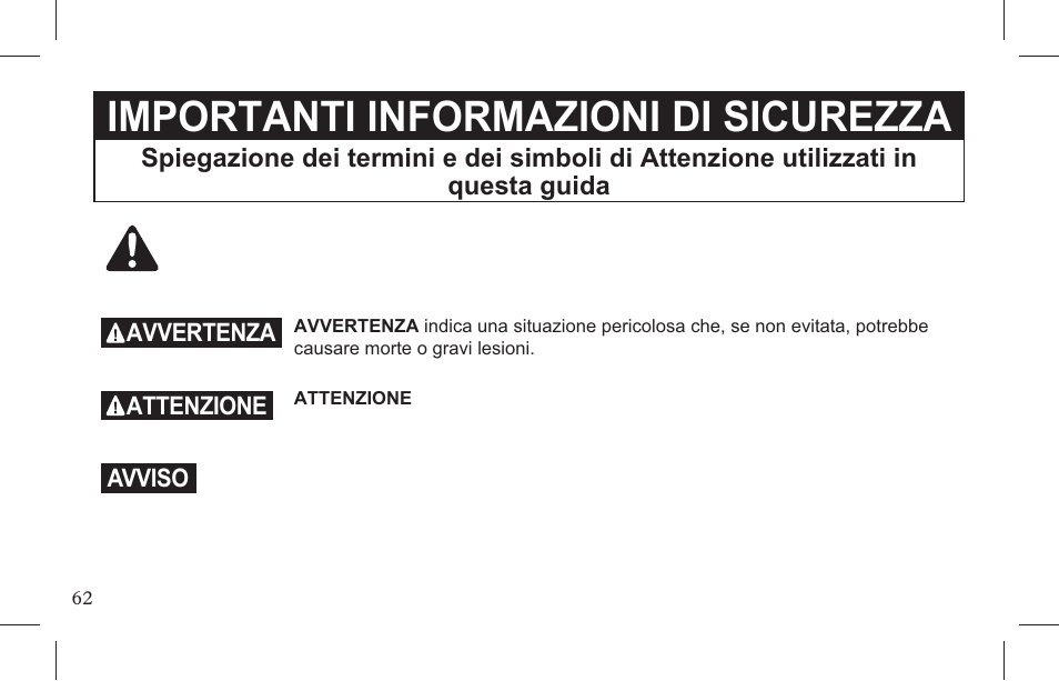 Importanti informazioni di sicurezza | Petsafe Indoor Bark Control, Ultrasonic User Manual | Page 62 / 108