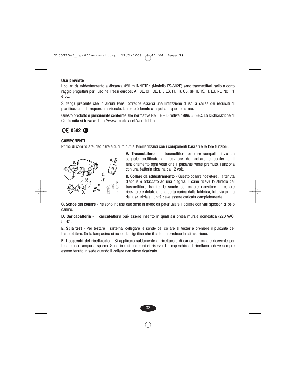 Petsafe Innotek 450 m Remote Training Collar User Manual | Page 33 / 48