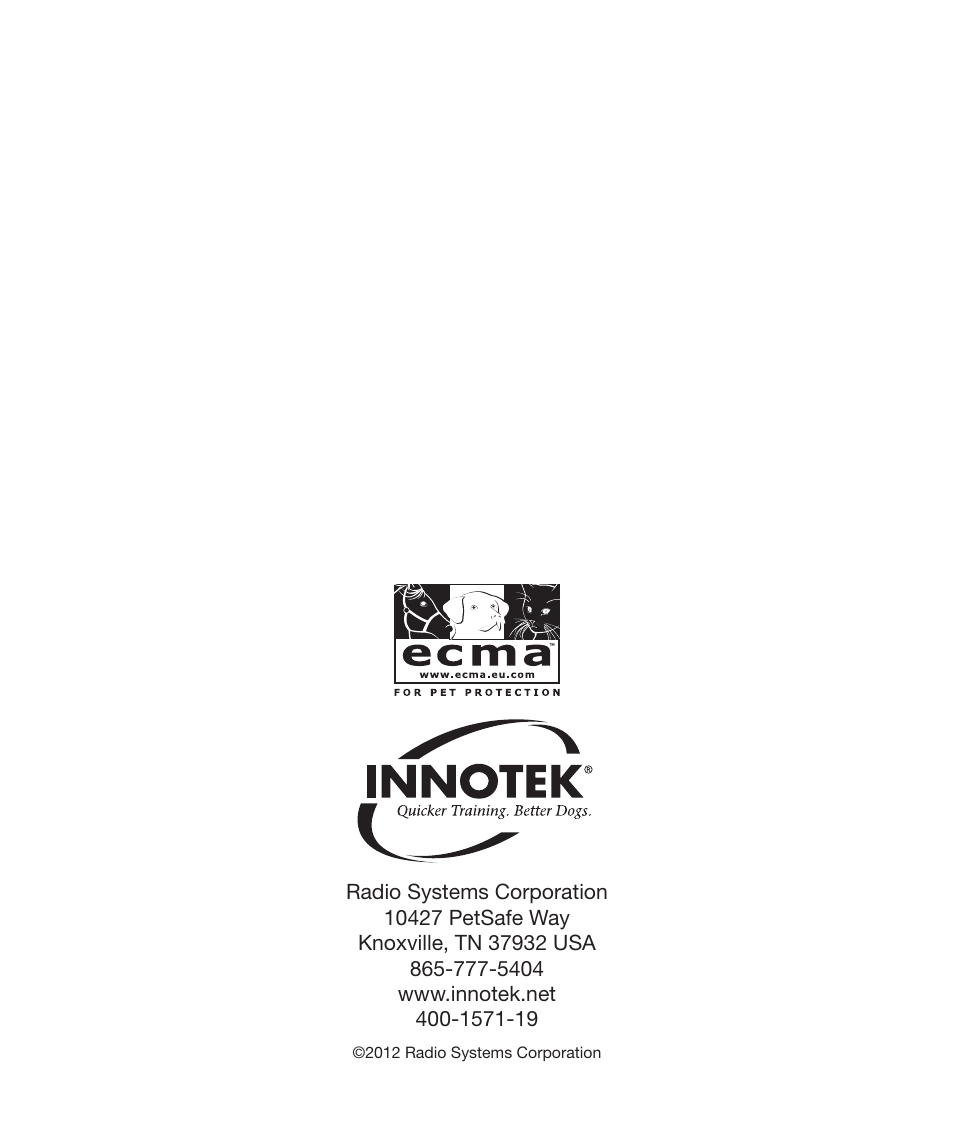 Petsafe Innotek Anti-Bark Spray Collar™ User Manual | Page 80 / 80
