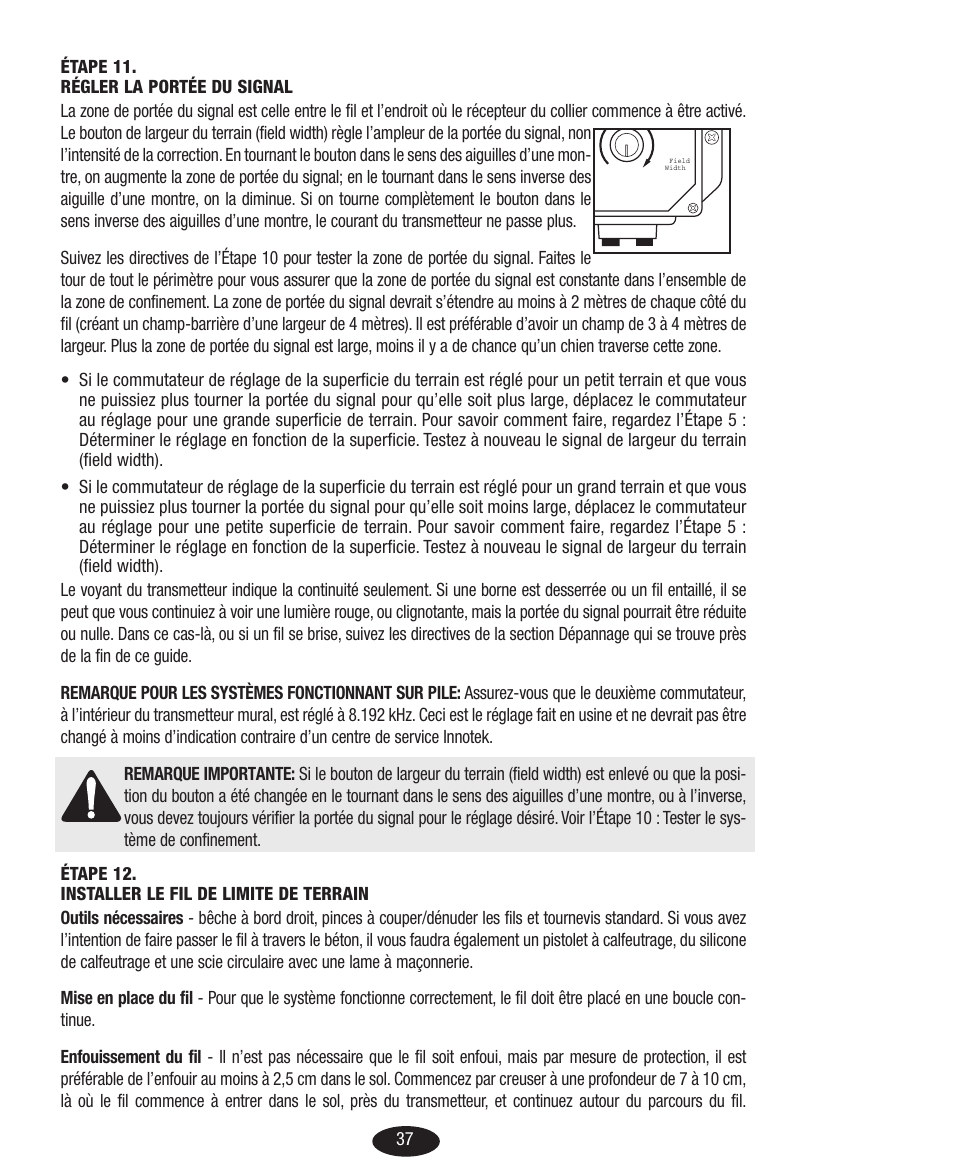 Petsafe Innotek Basic In-Ground Fence User Manual | Page 37 / 92