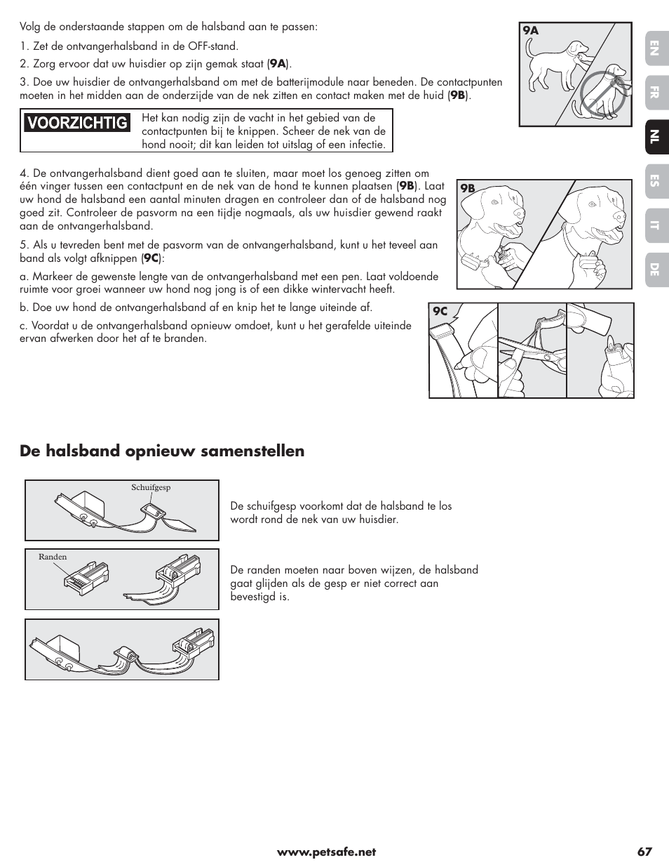 De halsband opnieuw samenstellen | Petsafe Little Dog Deluxe In-Ground Fence™ User Manual | Page 67 / 152