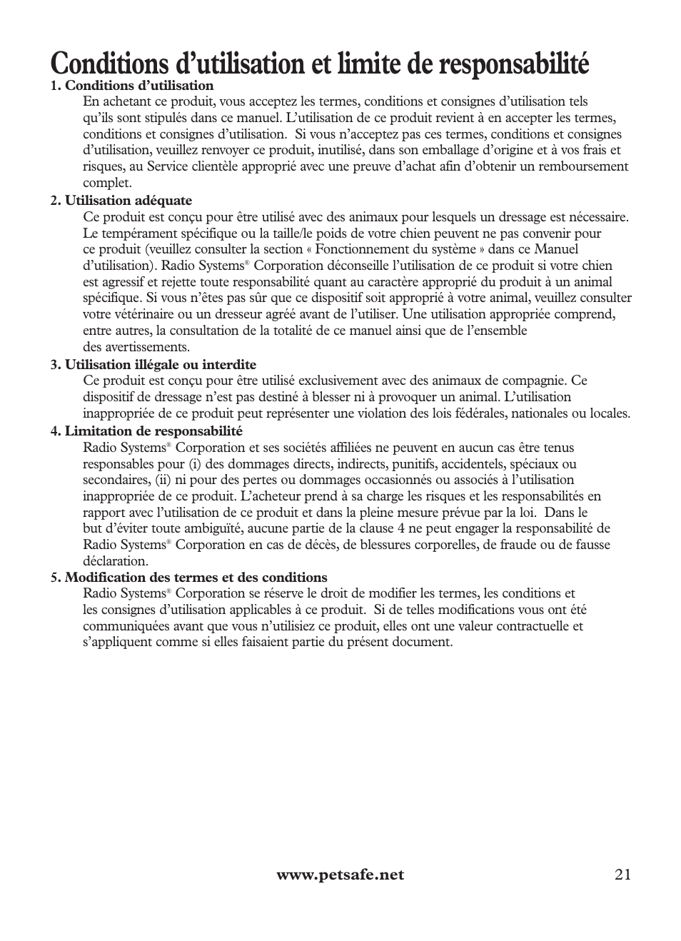 Petsafe Outdoor Bark Control User Manual | Page 21 / 72