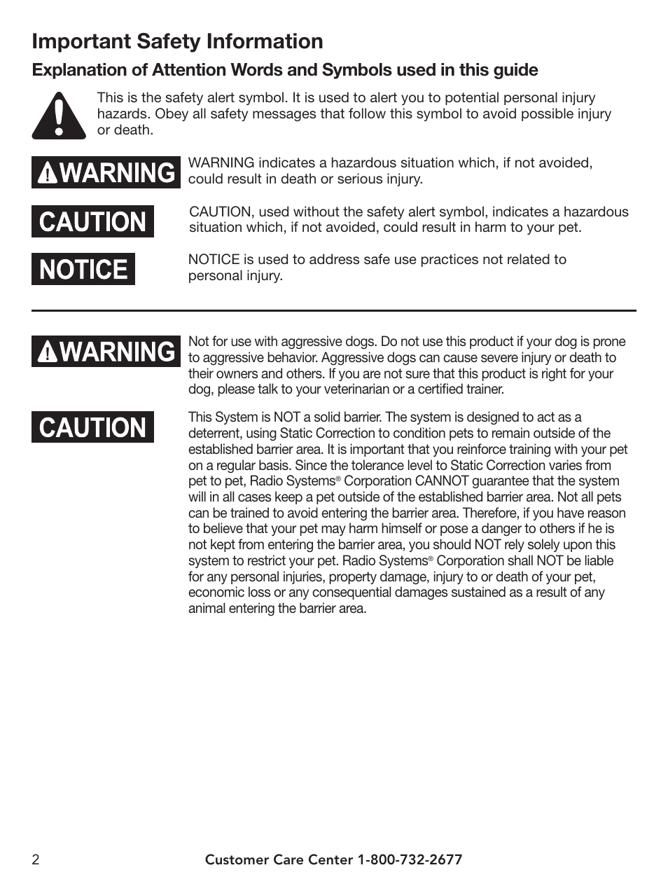 Important safety information | Petsafe Pawz Away® Indoor Pet Barrier User Manual | Page 2 / 20