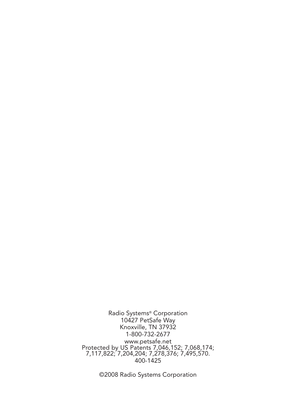 Petsafe Pawz Away® Indoor Pet Barrier User Manual | Page 20 / 20