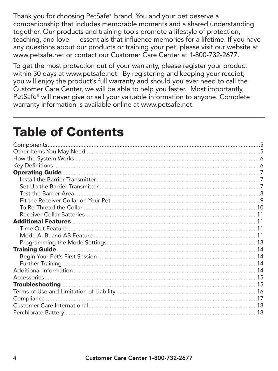 Petsafe Pawz Away® Indoor Pet Barrier User Manual | Page 4 / 20